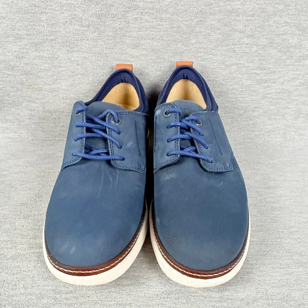 Samuel Hubbard Rafael Lace Up Shoes Mens 9.5 W Blue Navy Nubuck Leather Lace Up
